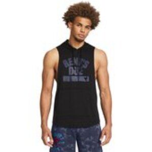Under Armour Men's Project Rock Rents Due Sleeveless Hoodie Sz S NEW